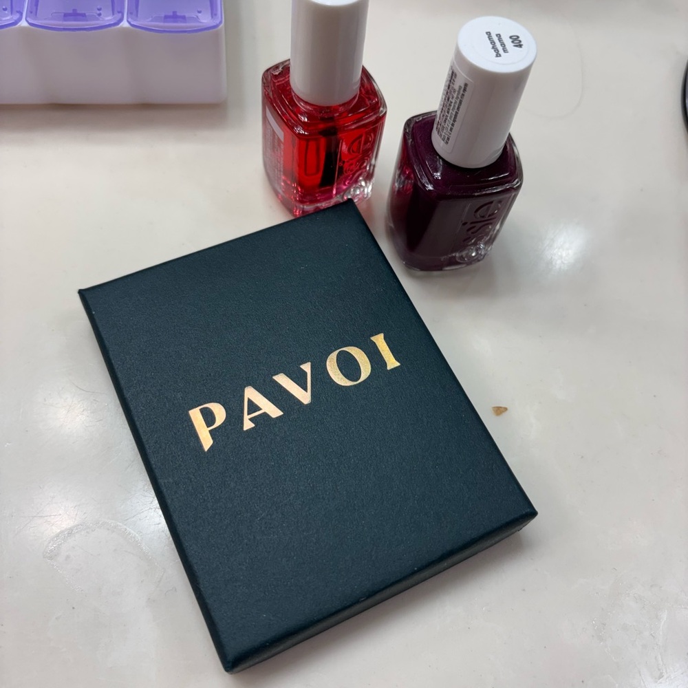 PAVOI Flat Back Starburst Studs with Jewelry Box